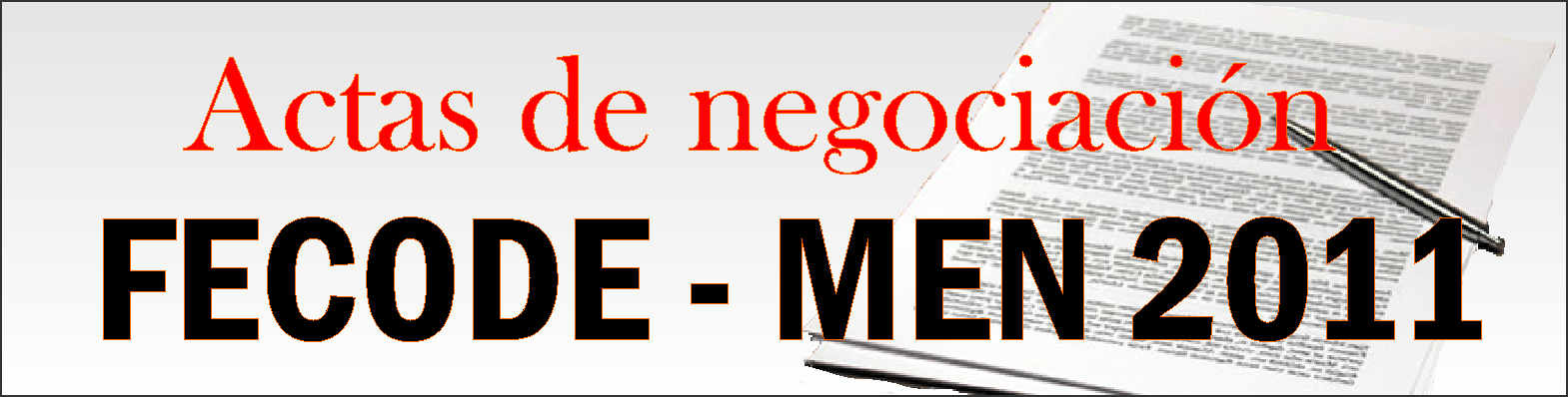 Actas de Negociación